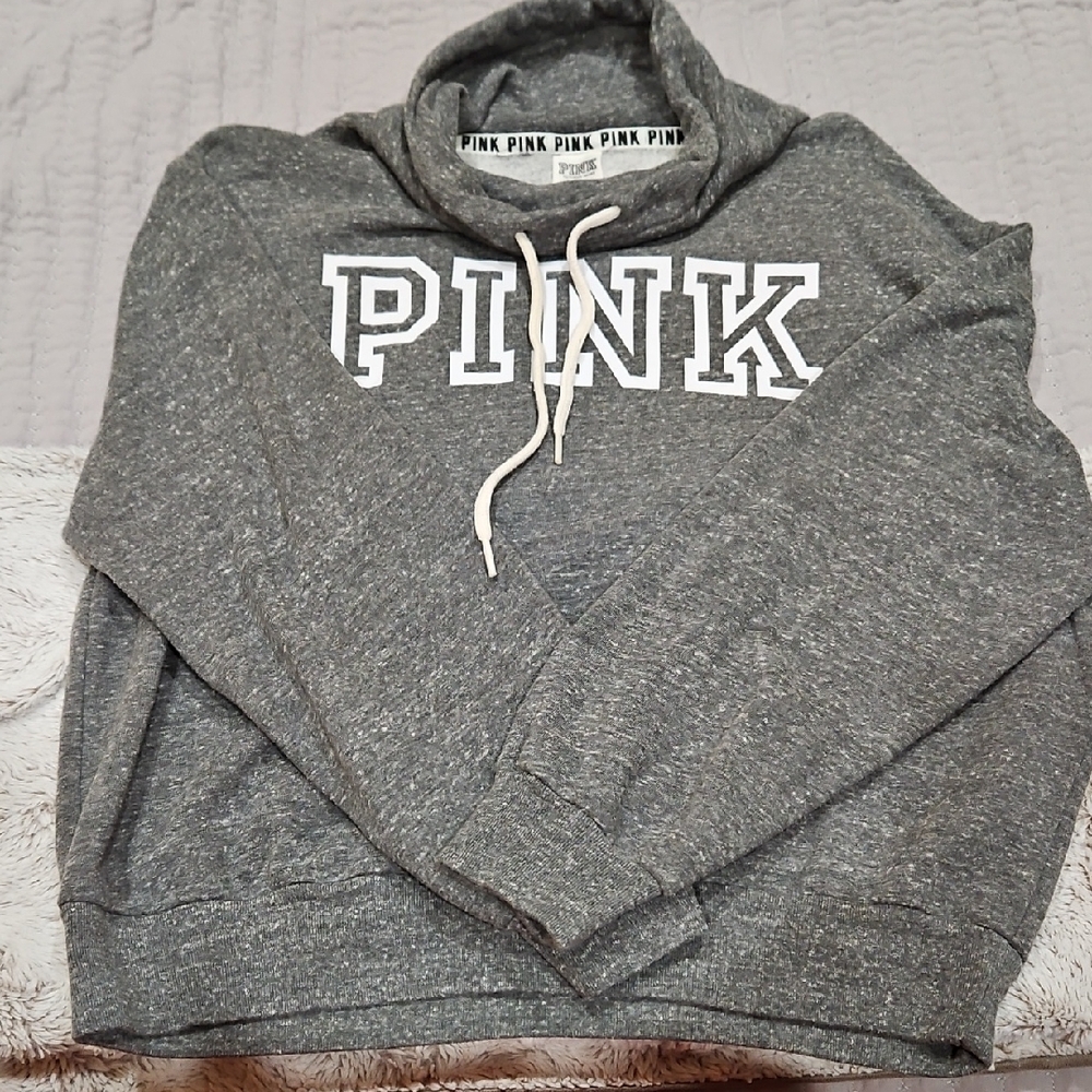 PINK Victoria's Secret Charcoal Turtleneck Sweater